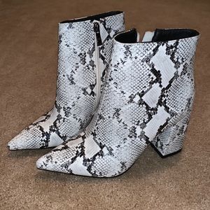 Snake Print booties